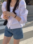 그랑블룸 타르트 라운드 블라우스 (3color)