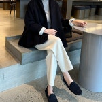 앤피오나 르네 배기 니트팬츠