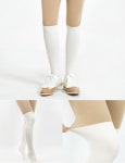 큐씨플레이 가을,겨울기모 리뉴얼 니하이삭스 니삭스 두가지 타입이 팬티스타킹과 하나로