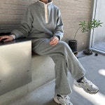 앤피오나 후리스 맨투맨 바지 세트