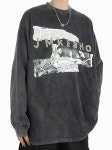 레블 Newpaper Ripped Washing Sleeve (2Color)