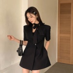 에이치유 [HYOU MADE] 니드리본자켓원피스 OPS