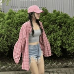 벨라컴퍼니 미야 썸머 체크 셔츠 (4color)