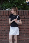 모어라이크잇 PURE GLOSSY MINI SKIRT WHITE