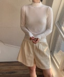 데일리쥬 블루민 베이직 하프 폴라 티셔츠