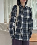 데일리쥬 라누보 오버핏 체크 셔츠