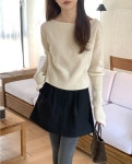 메리어라운드 울 보트넥 워머 (knit)(파인울55%)