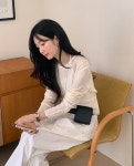 메리어라운드 파인 스트랩 백버튼 (knit)