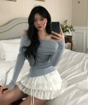 (주)유앤디코리아 | 유앤디 [여리공주핏🎀/봄신상🩵] 스프링 여리 오프숄더 니트