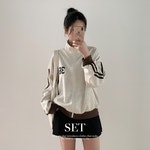 데이위드미 [투피스] 꾸안꾸 트랙 트레이닝 집업 치마바지 세트 (단품가능)