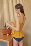 벨로디네라 Rosie Top and Bottom Set Yellow&Charcoal