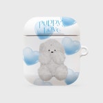 더나인몰 퍼피스 러브 뽀꾸 [hard 에어팟케이스 시리즈] 심플 슬림 하드 핸드폰 커플 휴대폰 아이폰14 13 12 11 우정 에어팟 1 2 3 프로... 