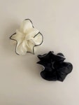 [1+1]파이핑 오간자 빅 대왕 헤어 곱창 머리끈 스크런치(2color) [1+1]파이핑 오간자 빅 대왕 헤어 곱창 머리끈 스크런치(2color)	