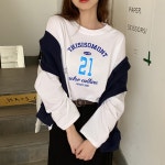 아이디티 [봄신상/오버핏] 남여공용 FW 2023년 오버핏 프린팅 긴팔티셔츠 박스티 빅사이즈 루즈핏 긴팔티셔츠 LT-22