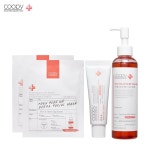 쿠피 쿠피 연어 아크네클렌징 200ml 1개+연어크림 1개+페이셜 마스크팩 5매SET 2개