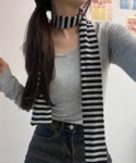 린다모어 [스카프맛집/저렴이와꼭비교해주세요!] 스트라이프 스카프