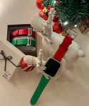 에크린 🎅크리스마스🎅 애플워치 스트랩 겨울 가죽 메탈 실리콘 밀레니즈 밴드 케이스 선물 9 8 7 6 SE 2 호환