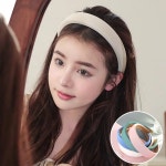 디어줄리 (무료배송) 복고풍 베이직 심플 컬러 와이드 머리띠 헤어밴드 / 파티룩 바캉스룩 비치웨어 휴양지 해변 썸머웨어 악세사리 (7color)