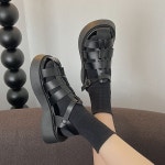 레이디슈 당일발송~통굽 글래디샌들 꼬임스트랩샌들 버클 키높이 글레디샌들 보스(one color)