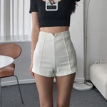 더폰드 하이웨스트 핀턱 숏팬츠[2컬러]