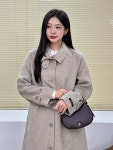 제로스트릿 [에이프롬 착용][2컬러] 핸드메이드 메이플 울 롱 코트