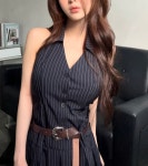 뮤즈모브 Halterneck Dress Belt Set (S-L)