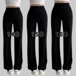 제이닝 *숏,미디,롱* [140cm~/S-2XL/봄신상] 제이닝 140/150/160 기장선택가능 데일리 세미 밴딩 와이드팬츠 키작녀추천 사계절 교복바지 당일