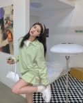 시에나케이 [시에나특가/산뜻한봄코디SET/데일리/꾸안꾸] 편안한 코디 세트 (긴팔카라티+치마) 신학기 코디 사랑스러운 새내기룩
