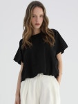 스테이위드미 벌룬 블라우스(BLACK)