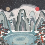 찬에이치 일월오봉도 일러스트 엽서