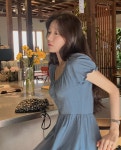 체리코코 브레드 셔링 원피스/휴양지룩/반팔원피스/롱원피스/유넥/휴양지원피스/흠뻑쇼/여름하객룩