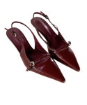 뮤즈모브 *Enamel Stiletto Buckle Strap Shoes* 에나멜 스틸레토 버클스트랩 힐 미들굽 4CM