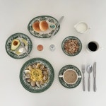 멜로즈샵 [클레이탄] 다이아나로즈 딥그린 그릇/플레이트/접시 시리즈 (택1)