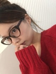 블링살롱 [얼굴소멸/무배♥] 블루라이트 차단 남녀공용 캣츠 빈티지 브라운 긱시크 뿔테 안경테 1color