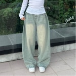 원더라이크 [숏/롱][S~XL][핏보장][문의폭주] 사이드핀턱 와이드핏 데님팬츠