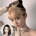 데일리나인 [무료배송]DNyne 포인트 뱅 앞머리 금발 제니 가발 반