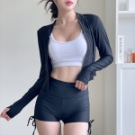 메이리앤 [여름신상🌼/크롭/세트가격] 무드핏 래쉬가드 세트 (수영복/비치웨어/바다/워터파크/상의/하의)