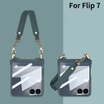 주주연구소 갤럭시 Z플립7 SM-F9766 지플립7 갤플립7 핸드폰 케이스 가죽손잡이 강화유리