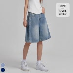 브리치 [포레스트핏] 버뮤다 워싱 핀턱 5부 반바지 (J2516)
