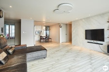 경기 수원시 영통구 망포동 망포마을현대2차아이파크 빈티지한 바닥재로 온기 넘치는 공간 연출, 39평 아파트 인테리어 간편안심인테리어 집닥... 