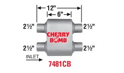 Automotive Replacement Parts Cherry Bomb 7428 Extreme Muffler Mufflers kopa.or.kr