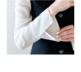 비쥬아 백 리본 배색 머메이드 원피스 - 시크라인 비쥬아 백 리본 배색 머메이드 원피스