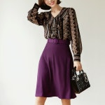 {세트}셀릭 블라우스+럽미럽미 스커트 - 시크라인 {세트}셀릭 블라우스+럽미럽미 스커트