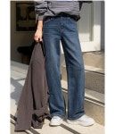 시크폭스 - 리바노 세미와이드 데님팬츠_54DP1060