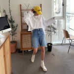 시크폭스 - 메이텐 5부데님팬츠