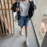 시크폭스 - 메이텐 5부데님팬츠