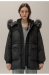 FOX FUR DUCK DOWN PADDING JUMPER (BLACK)_NON AND NON - 코오롱몰 FOX FUR DUCK DOWN PADDING JUMPER (BLACK)