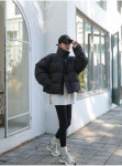 시크폭스 - 베어빈 덕다운 하이넥 패딩 점퍼