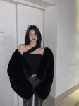 클로디 섹시 레이어드룩 레귤러 퍼 가디건