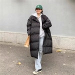 클로디 코튼 빵빵 롱패딩 하이넥, 두툼한디자인 다운점퍼, 오버사이즈 하이퀄리티,겨울용